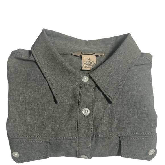 Duluth Trading, Size Medium, Grey, Long Sleeve Button Down. K29 - Picture 11 of 11